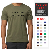 T-shirts personnalisés ODM, 230 GSM, poids lourd, 100% coton, anti-boulochage, coupe classique, impression sérigraphique, logo personnalisé, unisexe