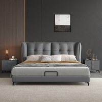 Meubles de chambre à coucher design moderne king queen size loft à double pont meubles populaires de luxe lits rembourrés pour adulte