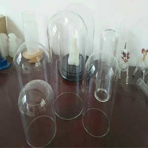 Dôme en verre soufflé artisanal sur base en bois, tailles personnalisables, thème lettres, globe lumineux à LED, Nouvel An chinois/Noël OUXING - Product Image 1
