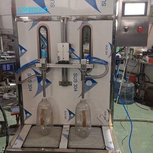 Remplisseuse semi-automatique à double tête en plastique anti-corrosion Toliet Liquid Cleaner <span class=keywords><strong>Chlore</strong></span> Blanchiment Eau Huile Machine de remplissage de poids - Product Image 6