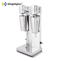 Machine à milkshake professionnelle automatique double en acier inoxydable 800 ml avec interrupteur de sécurité