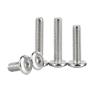 M5 M6 M8 304 Stainless Steel A2 Low Profile Hex Head <b>Screws</b> Beveled Flat Head Allen Furniture Bolts - Product Image 6