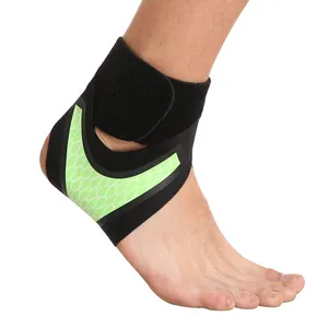 สายรัดพยุงข้อเท้ายืดหยุ่นปรับได้ฟรี,สายรัดข้อเท้าป้องกันการแพลงเล่นกีฬาฟิตเนส