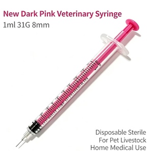 Jeringa de insulina estéril desechable U-100 de 1 cc en rosa intenso, morado y verde azulado con aguja de <span class=keywords><strong>30G</strong></span>, 31G, 32G, 6 mm, 8 mm para la mayoría de tipos de insulina - Product Image 2