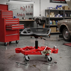 Sgabelli da Officina Sufeng con Ruote, Sedile Scorrevole per Meccanici, Auto, <span class=keywords><strong>Camion</strong></span>, Garage, Banco da Lavoro - Product Image 2