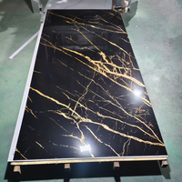 Plaques de marbre PVC légères, panneaux muraux en marbre UV, 8 pieds, 9 pieds, 9,51 pieds, imperméables, haute brillance, décoration intérieure, Lamina De Marmol UV