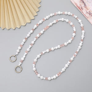 Strass chaîne de <span class=keywords><strong>téléphone</strong></span> portable <span class=keywords><strong>bijoux</strong></span> acrylique croix chaîne cordon pour étui de <span class=keywords><strong>téléphone</strong></span> portable sangle <span class=keywords><strong>collier</strong></span> coeur sangles suspendues - Product Image 1