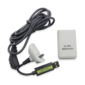 Bộ Pin Sạc 2 Trong 1 4800MAh Cho <span class=keywords><strong>Xbox</strong></span> <span class=keywords><strong>360</strong></span>, Kèm Cáp Sạc USB Để Thay Pin Cho Tay Cầm <span class=keywords><strong>Xbox</strong></span> <span class=keywords><strong>360</strong></span> - Product Image 4