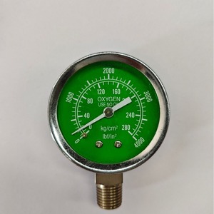 Brass Bottom Mounted Barometer Threaded Pipe <b>Pressure</b> <b>Gauge</b> with Pointer Display - Product Image 2