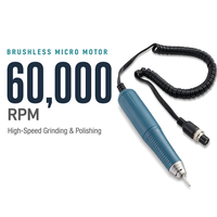 Micro-moteur électrique industriel pour laboratoire dentaire, équipement de coupe d'ongles, perceuse à ongles portable 60 000 tr/min, meulage sans balais