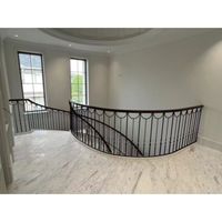 Escalier en colimaçon personnalisable de qualité supérieure avec main courante en fer forgé pour une utilisation en intérieur sur bois, verre, marbre, offrant un bon service