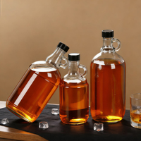 Botella Reciclable de Gran Capacidad para Vino Tinto de California, Vodka y Whisky, 500ml/1L/1.5L/2L/3L/4L/5L, Venta al Por Mayor