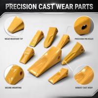 Dents de godet Ruimaike de qualité OEM 1U3202 pour mini-excavatrice, pièces de rechange pour engins de construction avec garantie d'un an