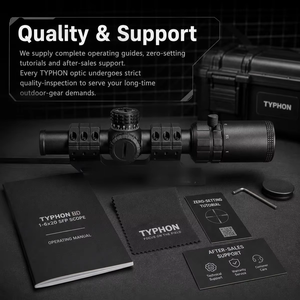 กล้องเล็ง TYPHON LPVO 1-6x20 SFP รุ่นมืออาชีพ ผลิตจากอลูมิเนียมอัลลอยด์ น้ำหนักเบา เหมาะสำหรับกิจกรรมกลางแจ้ง - Product Image 6