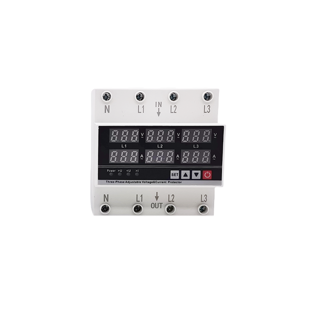 Three phase overvoltage and undervoltage protector Three phase current and voltage protector 63A 100A