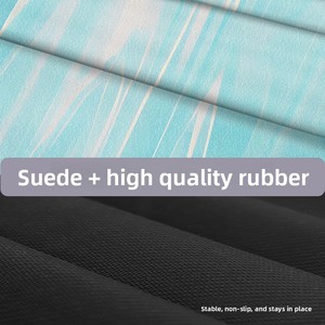 เสื่อโยคะแบบพับได้ ขนาด 183 ซม. รูปทรงสี่เหลี่ยมผืนผ้า กันลื่น ซับเหงื่อ ผลิตจากผ้ากำมะหยี่นุ่ม พกพาสะดวก สำหรับมืออาชีพ จัดส่งแบบดรอปชิปปิ้ง - Product Image 2