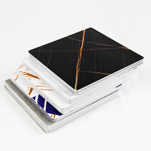 Tùy Chỉnh Cao Bóng UV Tấm Đá Cẩm Thạch 3D In Ấn 3Mm Laminate Trang Trí Nội Thất PVC Tấm Đá Cẩm Thạch Có Độ Bóng Cao MDF Bảng - Product Image 2