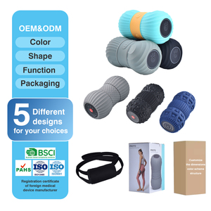 Bola de rodillo de masaje de cacahuete vibrador para yoga, de tejido profundo calentado - Product Image 4