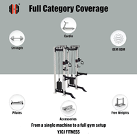 Rack de musculation professionnel personnalisé série REP avec machine à câbles et support frontal, certifié CE, vente en gros