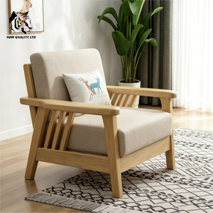 Fábrica de muebles, precio económico, personalizado, gran stock listo para enviar, sofá de tela, nuevo diseño, muebles para sala de estar, sofá plegable de madera - Product Image 3