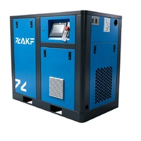 Compresseur d'air rotatif à vis industriel ZAKF PM VSD lubrifié à l'huile 15KW 20HP 7-10Bar 2.0m³/min à entraînement direct stationnaire silencieux