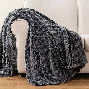 Échantillon gratuit recyclé nouveau 100% Polyester personnalisé artificiel de luxe fausse fourrure pour vêtements jeter tissu Textile à la maison - Product Image 3