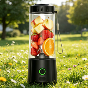 Stylish Portable Smoothie Blender Juice Maker <b>Wireless</b> Fruit Blender Cup Perfect for Daily Drinks Outdoor Adventures and Picnic - Product Image 2