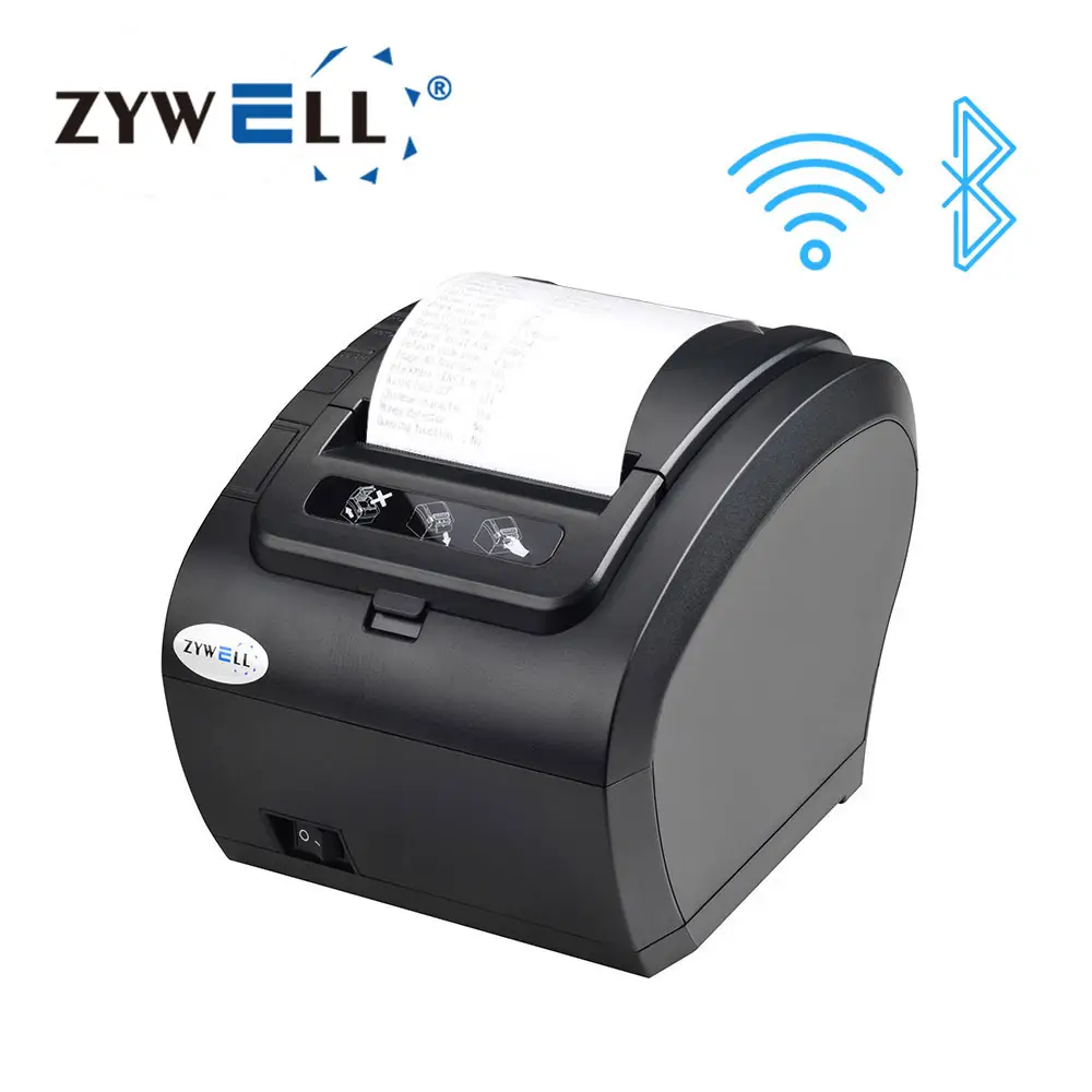 Zywell receipt printer app android ios free download ZY307 bluetooth wifi bill ticket printer POS