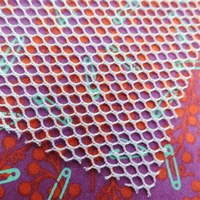 Polyester Spandex tricoté tissu en forme de diamant maille résille extensible 3mm imprimé maillots de bain vêtements maille chaussettes sacs voitures en plein air