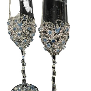 Bicchiere Highball Artigianale di Alta Gamma - Coppa per Brindisi Nuziali, Regalo per Migliore Amica o Fidanzata per Fidanzamento o Matrimonio - Product Image 5