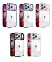 Coque de téléphone transparente avec protection d'objectif, antichoc et fine, pour iPhone 17 16 15 Pro Max