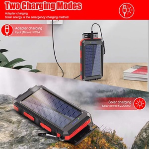 <span class=keywords><strong>Cargador</strong></span> Solar Portátil Resistente al Agua, Banco de Energía de 10000 mAh/20000 mAh/30000 mAh, Batería de Almacenamiento de Energía Solar - Product Image 5