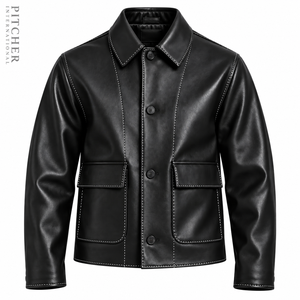 Custom <b>Mens</b> Leather <b>Jacket</b> <b>Suede</b> Leather <b>Jacket</b> Private Label Brand Supplier US Sizes S-XXL Factory USA - Product Image 3