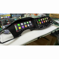 Autoradio Android double écran 12,3 pouces, lecteur DVD, écran LCD, tableau de bord pour Dodge Challenger SRT Hellcat 2015-2023
