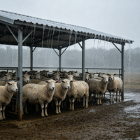 Bâtiment d'élevage en acier, hangar agricole, abri pour vaches laitières, abri pour bovins, abri pour chèvres, abri pour moutons, abri pour porcs, structure moderne