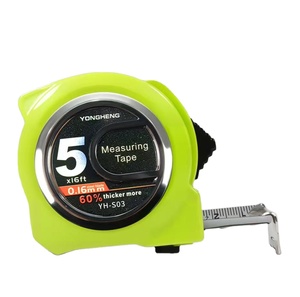 Ruban à mesurer professionnel en acier haute précision avec logo personnalisé, 5m et <span class=keywords><strong>10m</strong></span>, en PVC et ABS, avec étui en cuir - Product Image 1