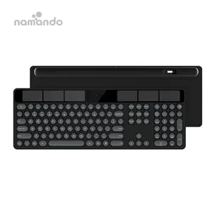 太阳能充电键盘 2.4Ghz 无线键盘和鼠标组合，适用于来自 namando 的 ODM bank 键盘