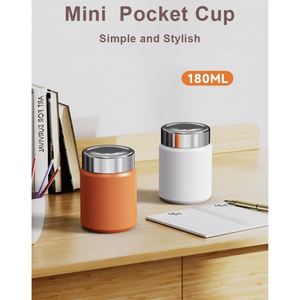 Promotion à bas prix : Mini tasse isotherme de poche en acier inoxydable 316, petite capacité, design élégant, portable, tasse à café gravée - Product Image 4