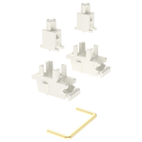 Stabilisateurs montés sur plaque DUROCK V3, blanc crème, nouveau, USB 2.0, rétroéclairé par LED, sans fil, pour claviers Cherry MX