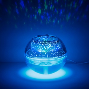 Romantic Starry <b>Lamp</b> Humidifier 500ml <b>Projection</b> LED Ultrasonic Cool Mist Humidifier with Crystal Light for Sleeping - Product Image 3