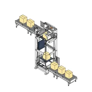 Round-trip continuous high-speed lifting and conveying cargo pallet vertical transport lift