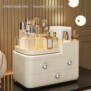 2025 ánh sáng mới sang trọng mỹ phẩm hộp lưu trữ-Máy tính để bàn/bàn trang điểm tổ chức cho các sản phẩm chăm sóc da, son môi & bàn chải trang điểm - Product Image 3