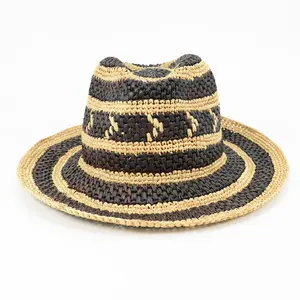 도매 사용자 정의 남녀 공용 여름 버킷 모자 레이디아 종이 보트 플로피 밀짚 모자 숙녀 및 남성을 위해 설계된 야외 및 여행