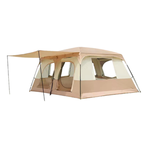 Tenda da Campeggio Grande a Due Piani con Due Camere da Letto e Un Soggiorno, Tessuto Oxford 210D, Resistente a Vento e Pioggia, Spaziosa per Più Persone, 4 Tende - Product Image 1