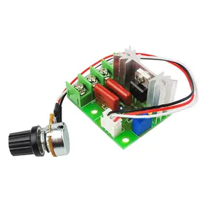 PWM 2000W ad alta potenza regolatore di velocità del motore SCR tensione manopola esterna regolazione termostato modulo AC 220V 25A regolabile