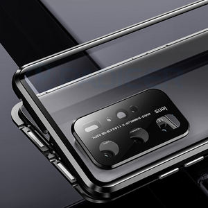 <span class=keywords><strong>Coque</strong></span> magnétique intégrale pour <span class=keywords><strong>Huawei</strong></span> P40, couvercle avant <span class=keywords><strong>et</strong></span> arrière en <span class=keywords><strong>verre</strong></span> <span class=keywords><strong>trempé</strong></span>, protecteur d'objectif de caméra intégré - Product Image 4