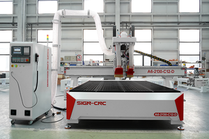 <span class=keywords><strong>Router</strong></span> CNC ATC A6-2130-C12-D de 4*8 pies/5*10 pies para carpintería con cabezal de perforación de 9 bits para taladrar agujeros en muebles y gabinetes - Product Image 2