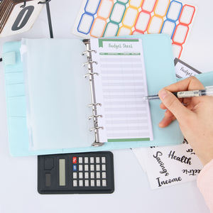 Cubierta de carpeta con cremallera Sobres de efectivo Sistema de presupuesto Carpeta <span class=keywords><strong>Carnet</strong></span> Classeur Carpeta de presupuesto Diseñador A5 A6 Regalo de cuero YS 2,0 Mm - Product Image 3