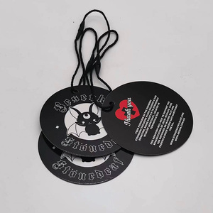 गोल आकार ग्लॉसी अनुकूलित वाहक सामान टैग उत्पाद टैग कस्टम परिधान हैंग टैग - Product Image 2