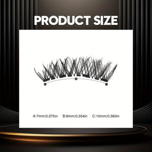 Cils magnétiques naturels longs et doux sans colle, avec logo personnalisé, cils magnétiques en soie épaisse Quantum avec applicateur - Product Image 3